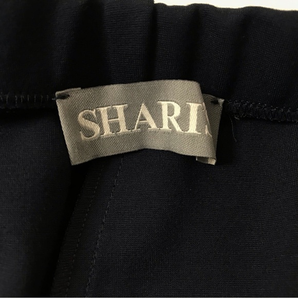 Sharis Women’s Mid Rise Straight Leg Dress Pants Blue Size IT 38 Italian Work - Picture 2 of 5